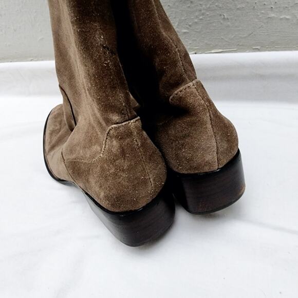 Born Crown Cady Suede Leather Over The Knee Riding Boots Women's 7.5 - Picture 6 of 12